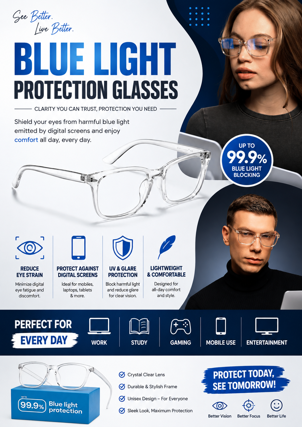 Blue Light Protection Glasses – See Better, Live Better