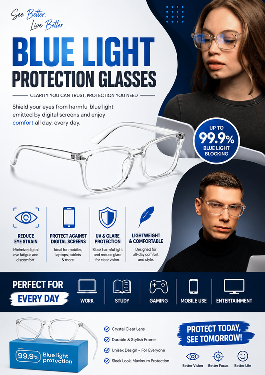Blue Light Protection Glasses – See Better, Live Better