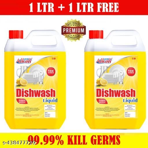 Dishwash Liquid 1L + 1L Free | 10X Cleaning Power | Lemon Fresh | Grease & Stain Remover