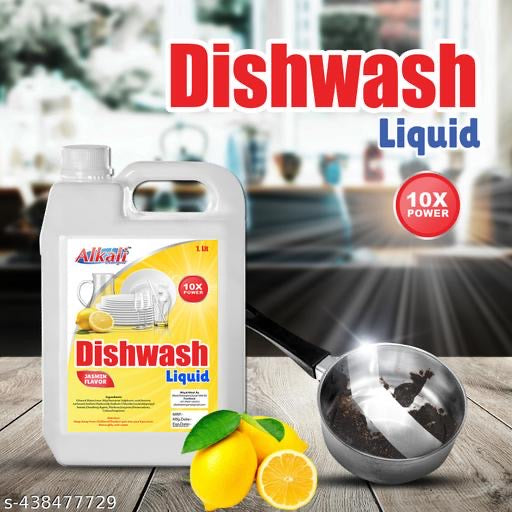 Dishwash Liquid 1L + 1L Free | 10X Cleaning Power | Lemon Fresh | Grease & Stain Remover