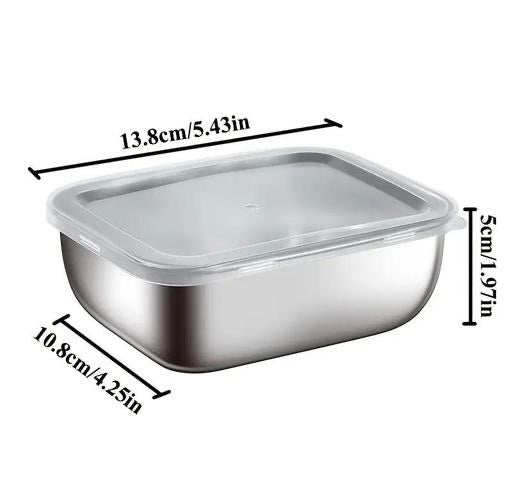 Premium Stainless Steel Food Storage Containers with Lids – Pack of 4