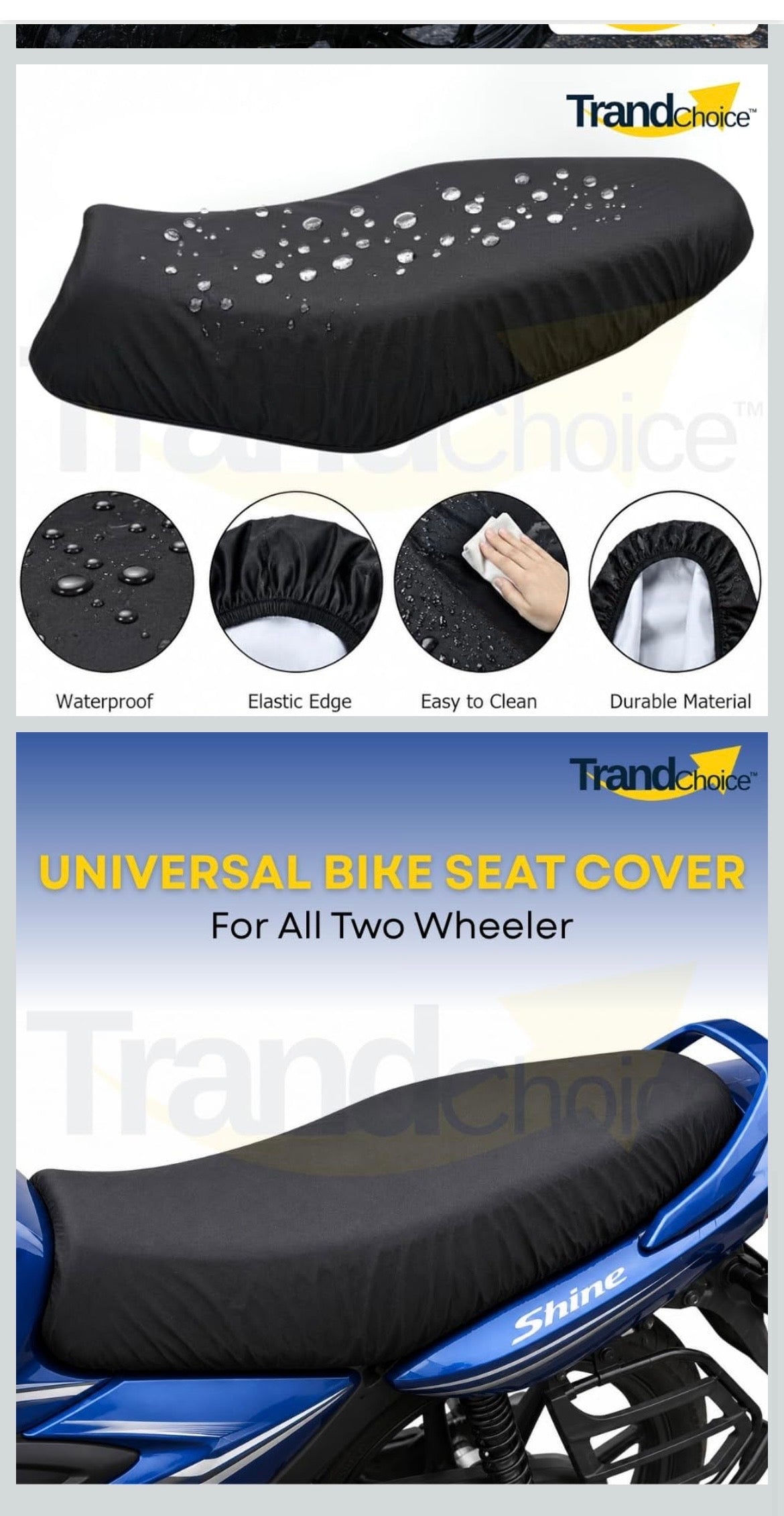 Premium Waterproof Motorcycle Seat Cover – Universal Fit