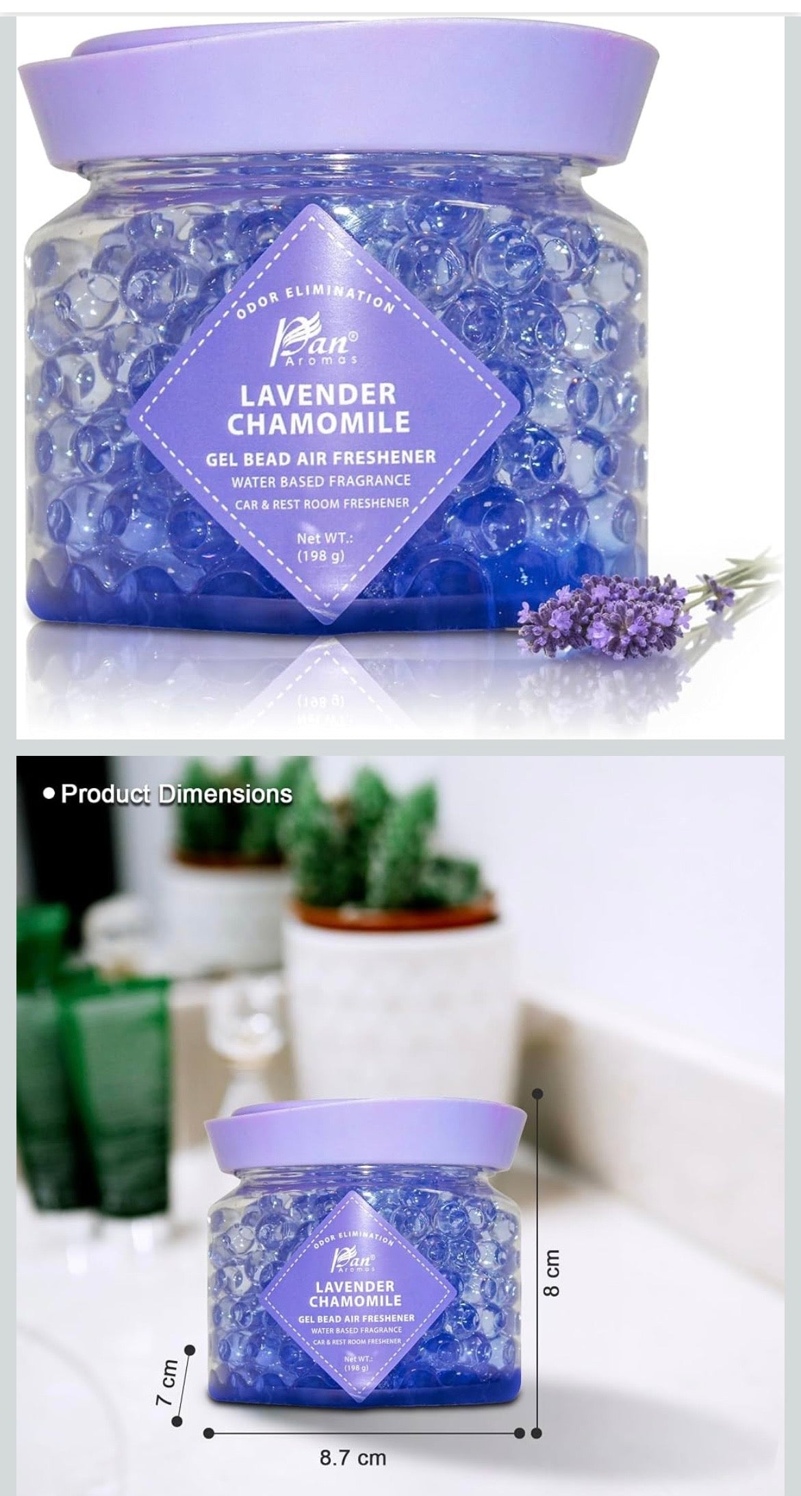 Chamomile Gel Bead Air Freshener – Long-Lasting Fragrance