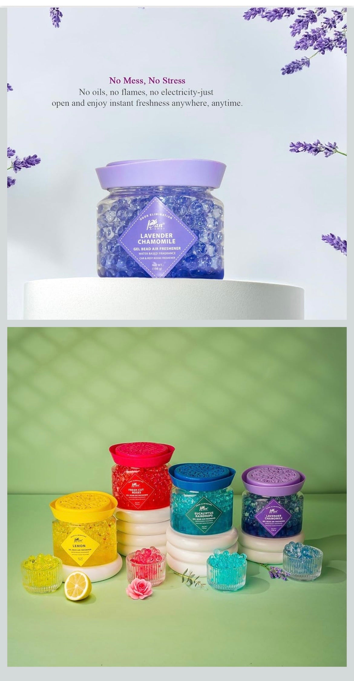 Chamomile Gel Bead Air Freshener – Long-Lasting Fragrance