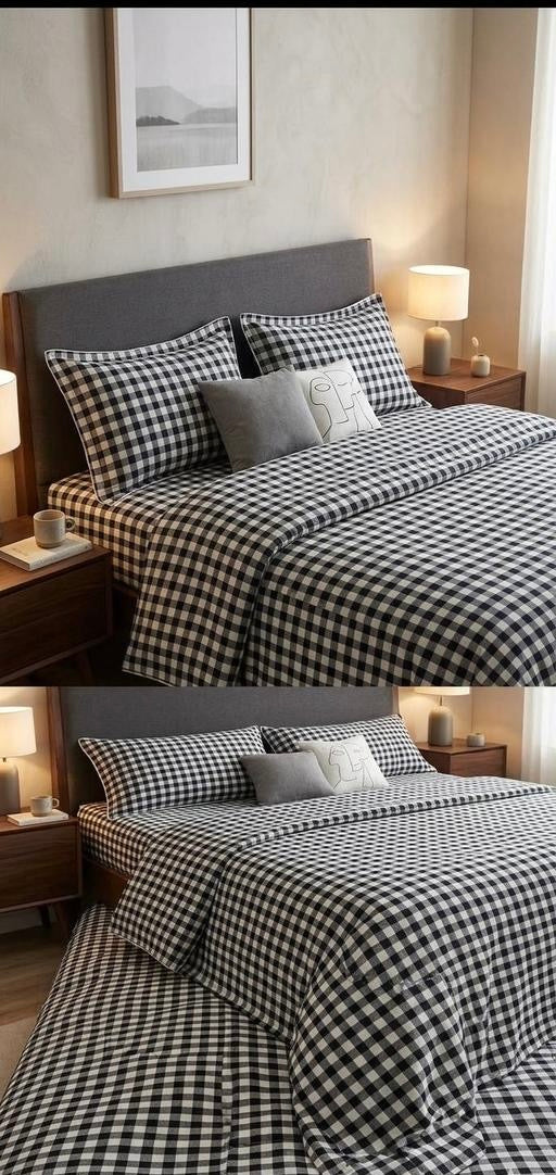 Cozy Comfort Checkered Bedding Set ❤️