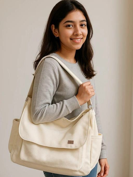 Stylish Canvas Shoulder Bag – Everyday Essential
