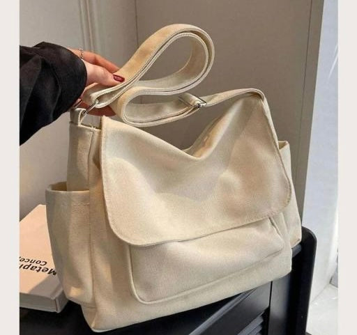 Stylish Canvas Shoulder Bag – Everyday Essential