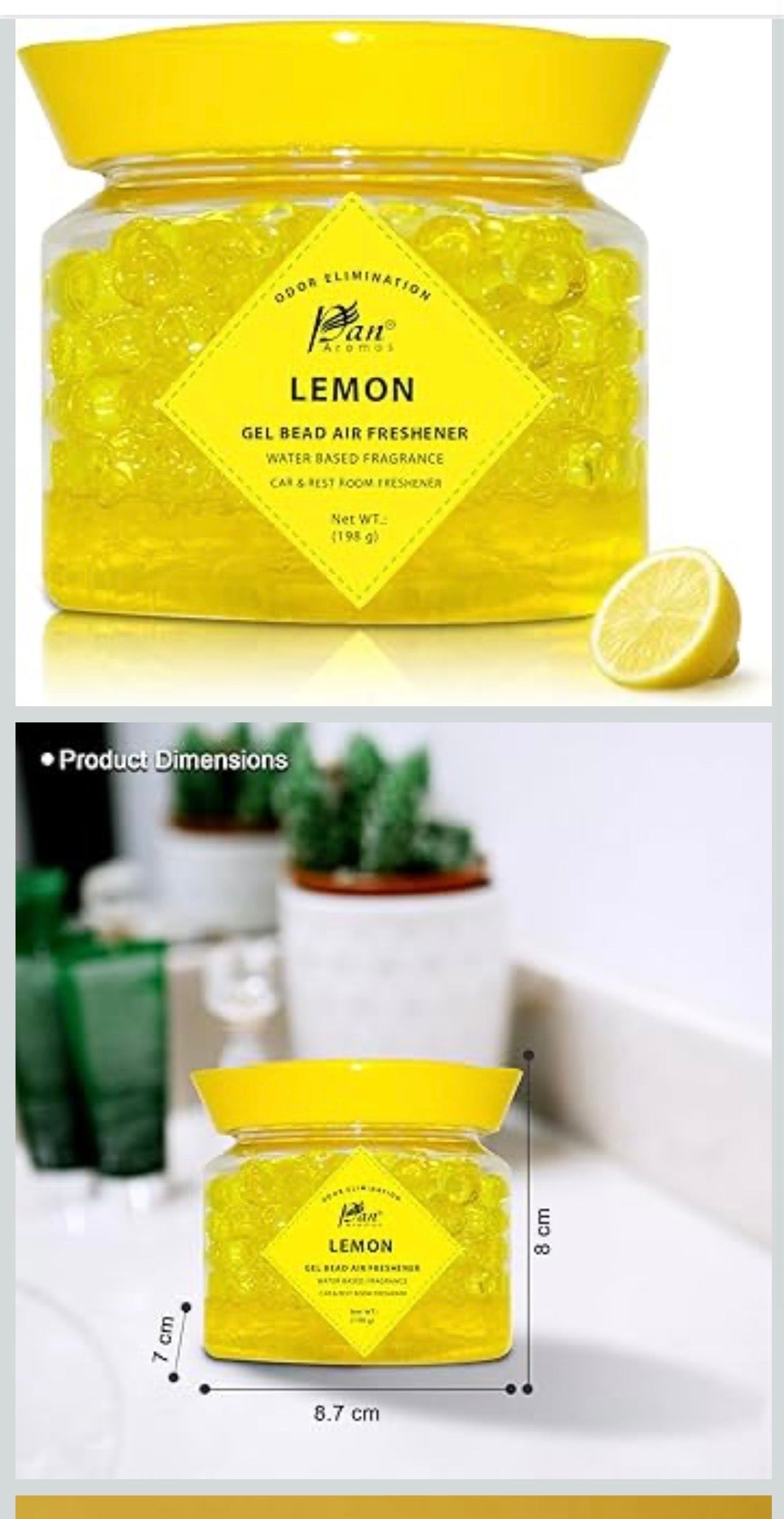Chamomile Gel Bead Air Freshener – Long-Lasting Fragrance