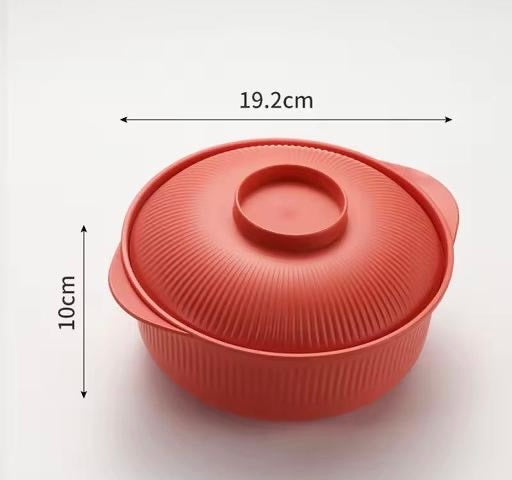 3 Pcs Set Minimalist Hot Pot Bowl with Lid | Food Grade Multi-Purpose Serving & Storage Bowls