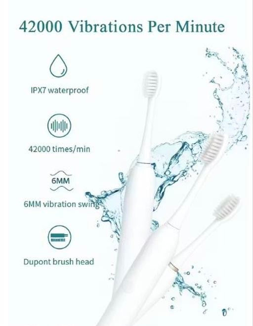 X-3 Sonic Electric Toothbrush | 40,000 VPM | 5 Cleaning Modes | IPX7 Waterproof