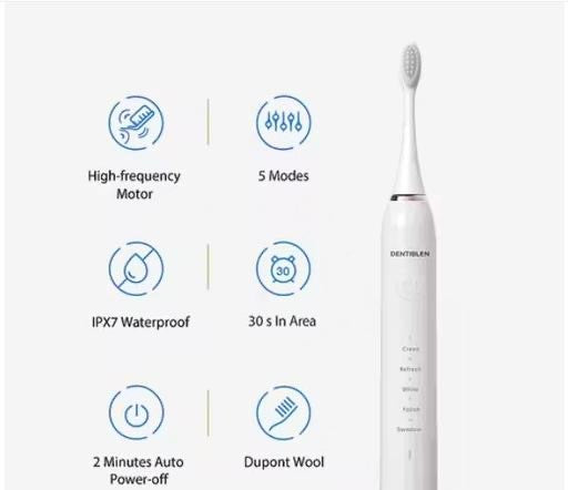 X-3 Sonic Electric Toothbrush | 40,000 VPM | 5 Cleaning Modes | IPX7 Waterproof