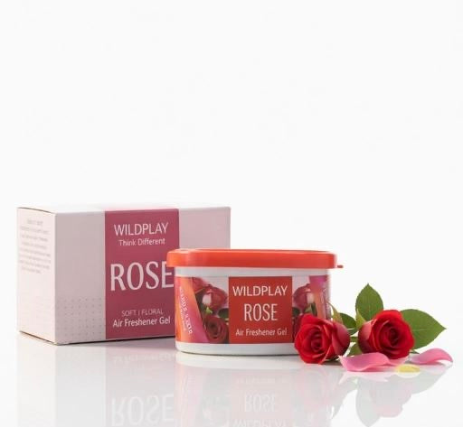 Wildplay Rose & Lavender Car Air Freshener Gel | Pack of 2 | Long Lasting Fragrance